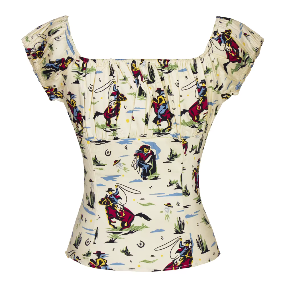 SISHION 2026 T-shirts vintage en coton imprimé pour femmes années 50 60 WS0004 Rockabilly Col en V C