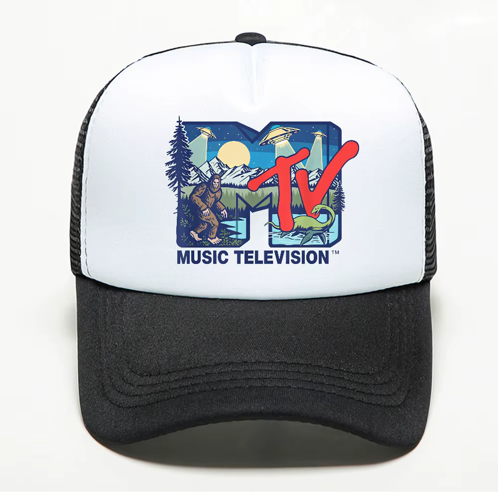 Casquette de baseball unisexe Rock Hip Hop Tv, casquette d'été Cryptid Mtv Music Television avec des
