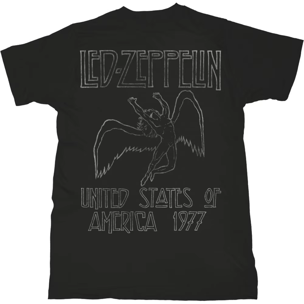 T-Shirt Photo Led Zeppelin Band en coton pour hommes et femmes, Streetwear d'été