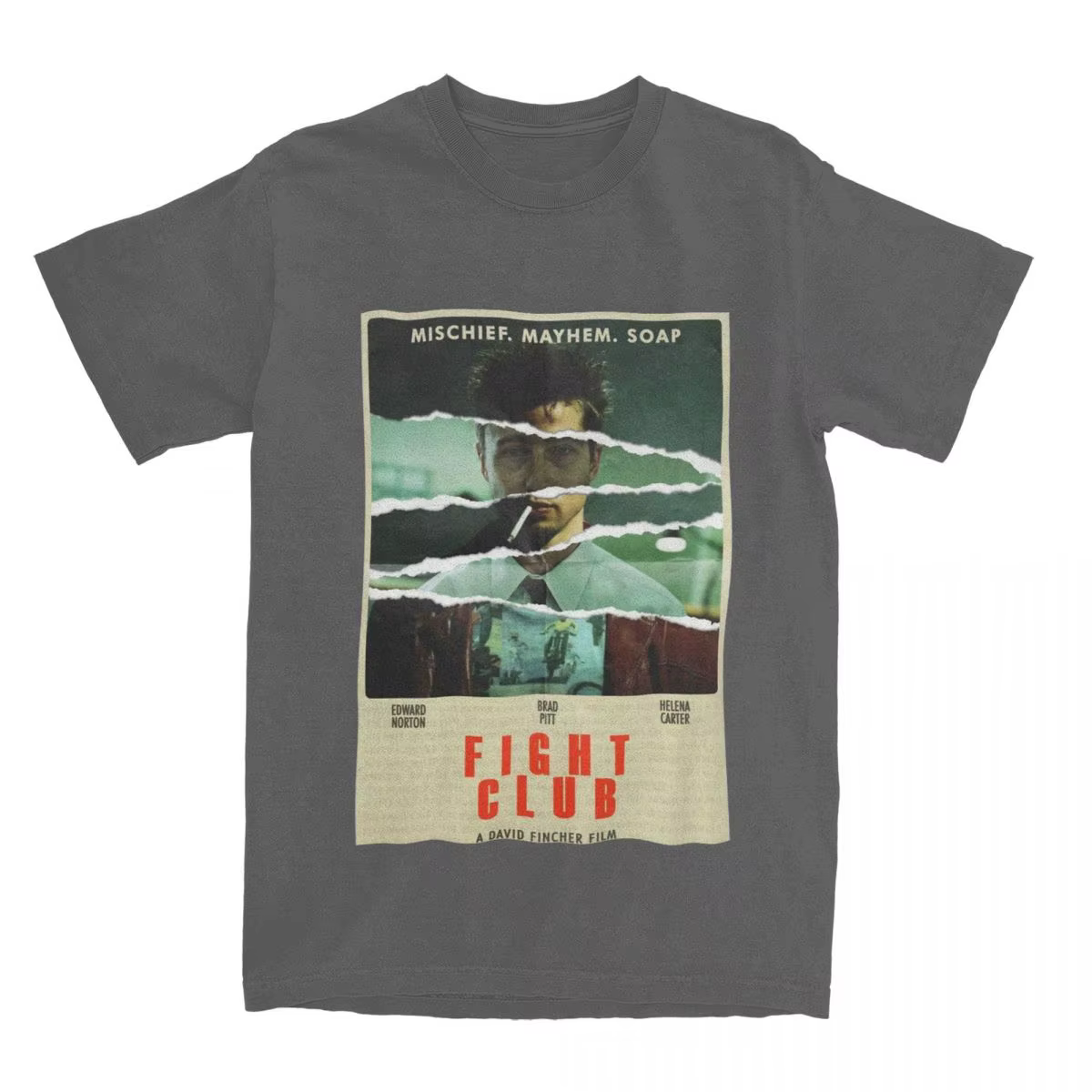 NingClub-T-shirt Décontracté à Manches Courtes pour Homme et Femme, Vêtement en Pur Coton, Film Clas