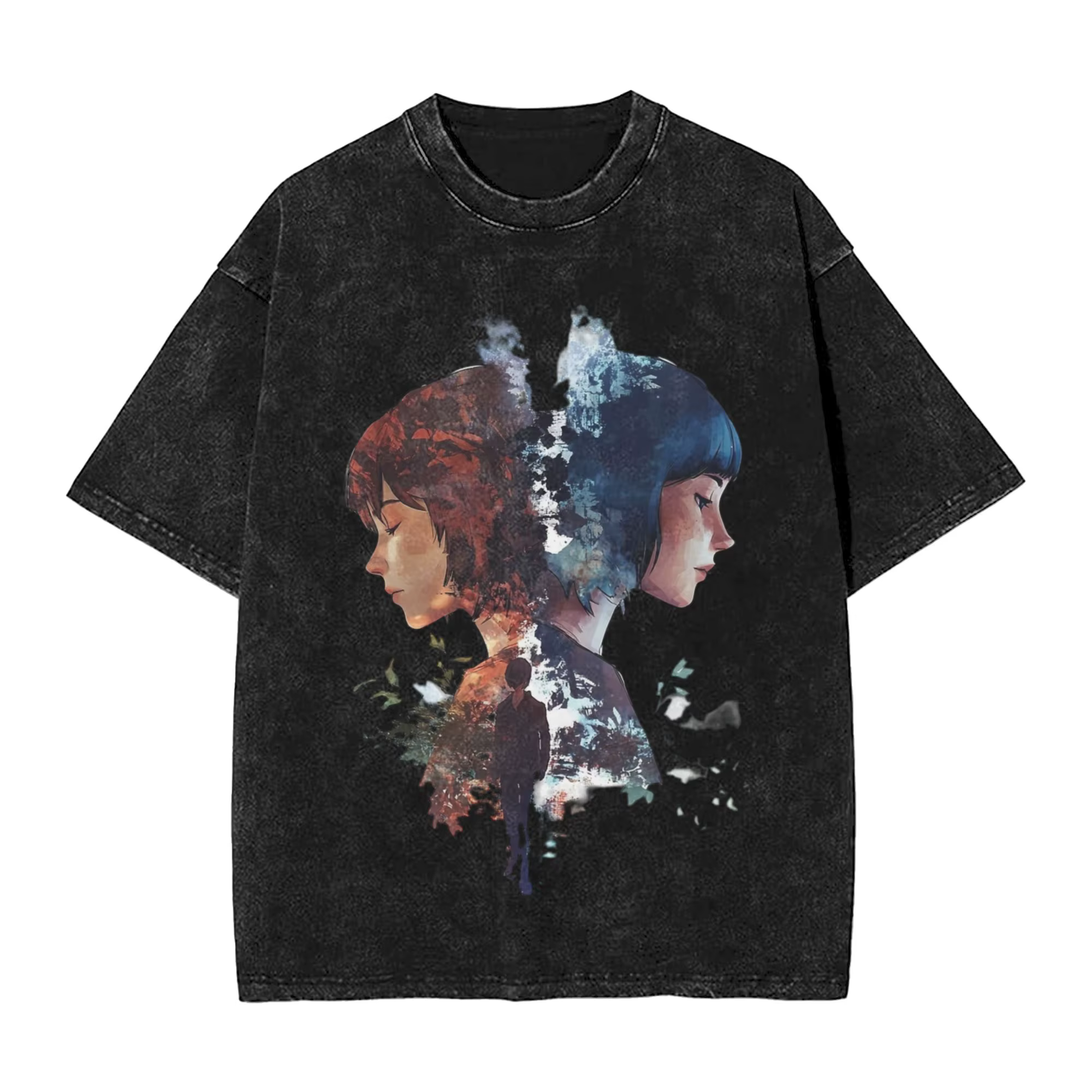 T-shirts Max Chloe Life Is Strange Hip Hop délavés à manches courtes oversize pour hommes et femmes,