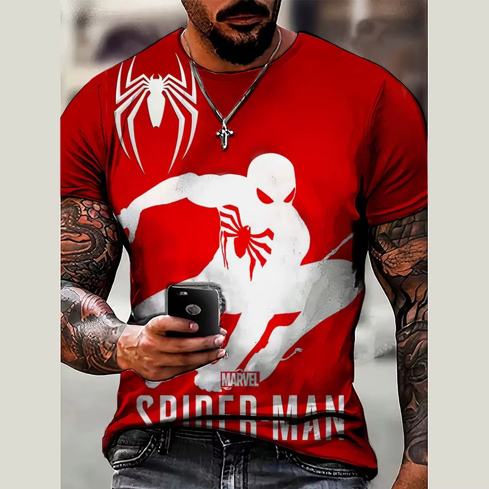 Été 3D imprimé hommes Marvel Venom hommes T-shirt vêtements T-shirt style décontracté à la mode cool