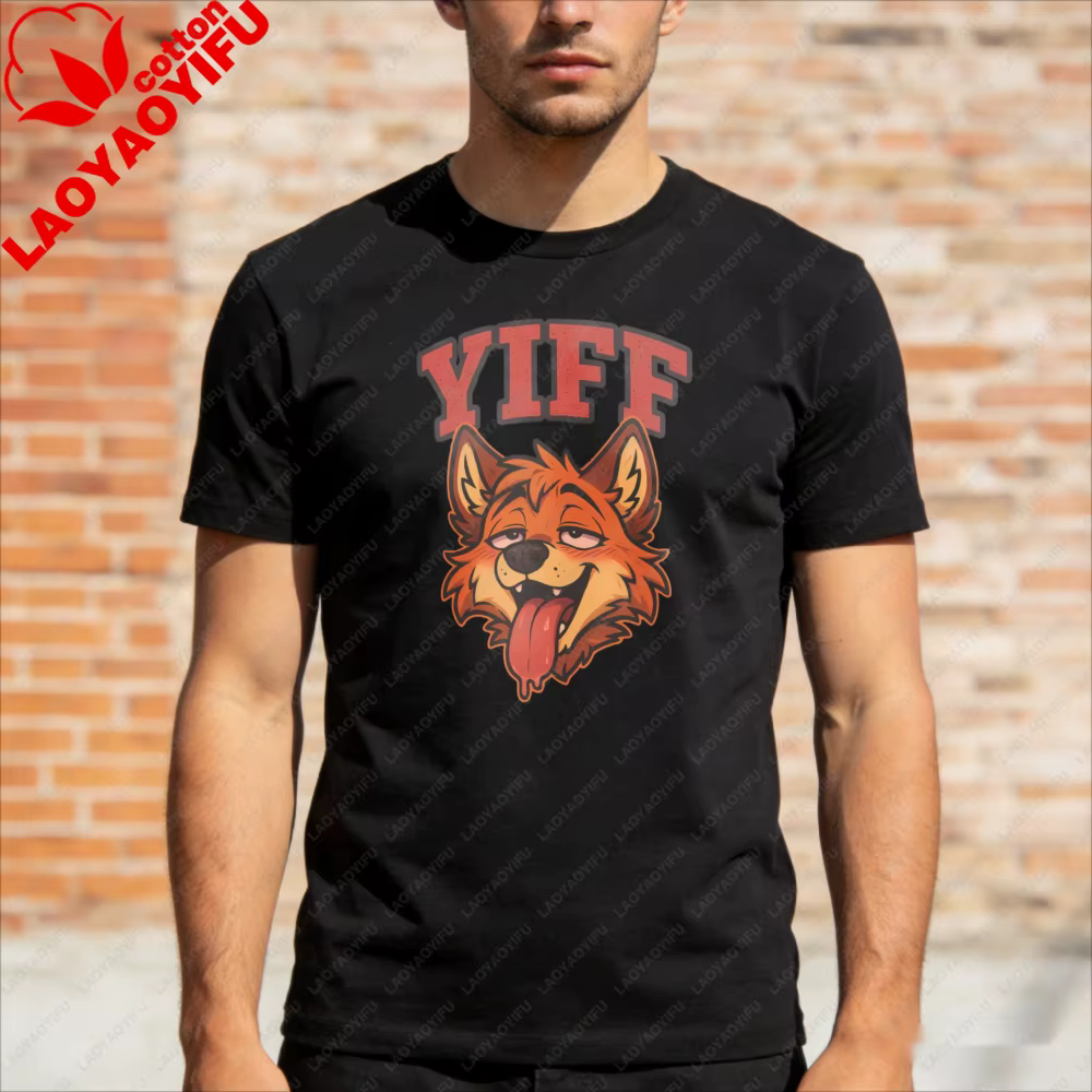 T-shirt graphique Hot Fox Furry Yiff Fox, vêtement doux pour les fans, cadeau, vêtements de fandom, 