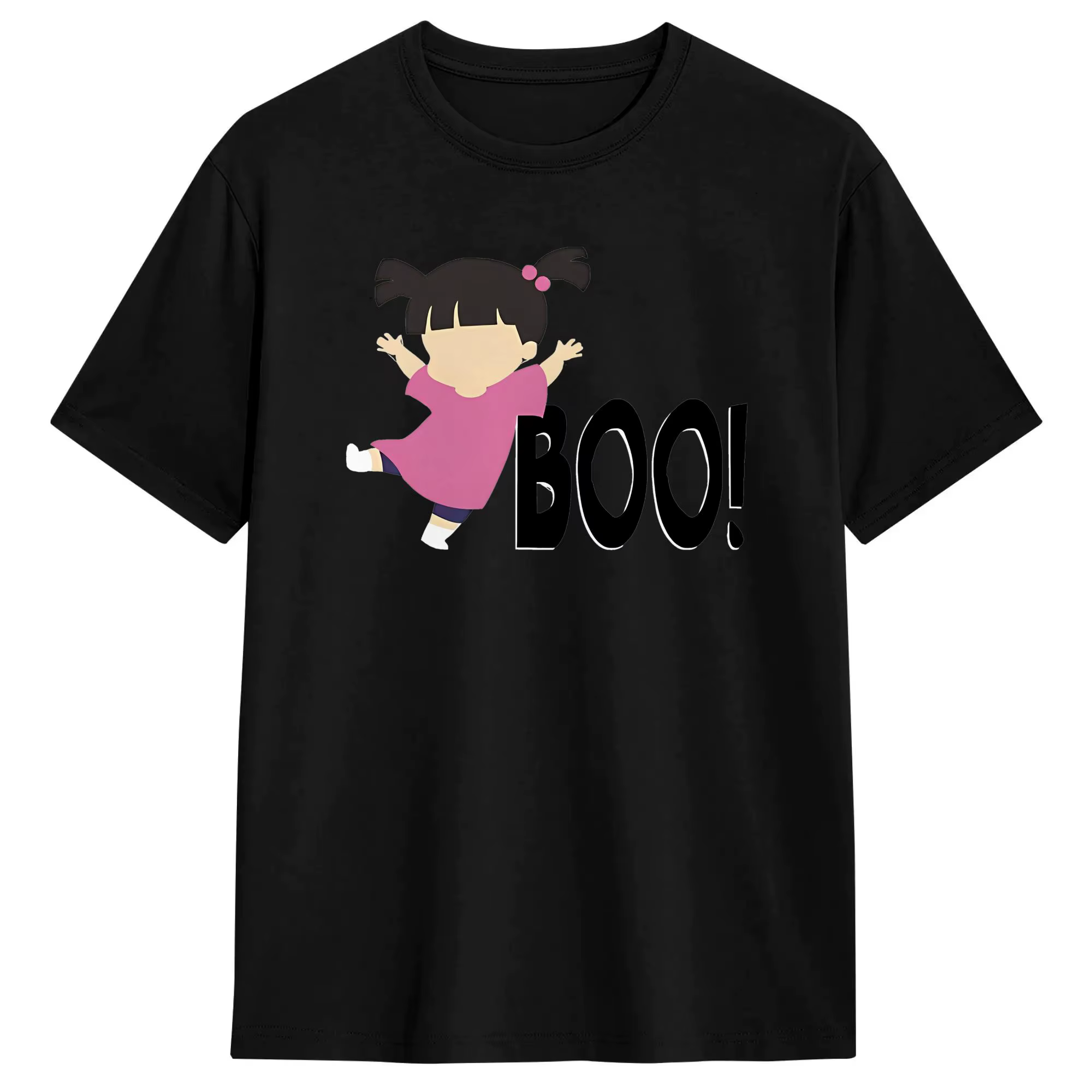 T-shirt Monsters Inc pour hommes, vêtements en coton Boo, t-shirt à manches courtes et col rond, idé
