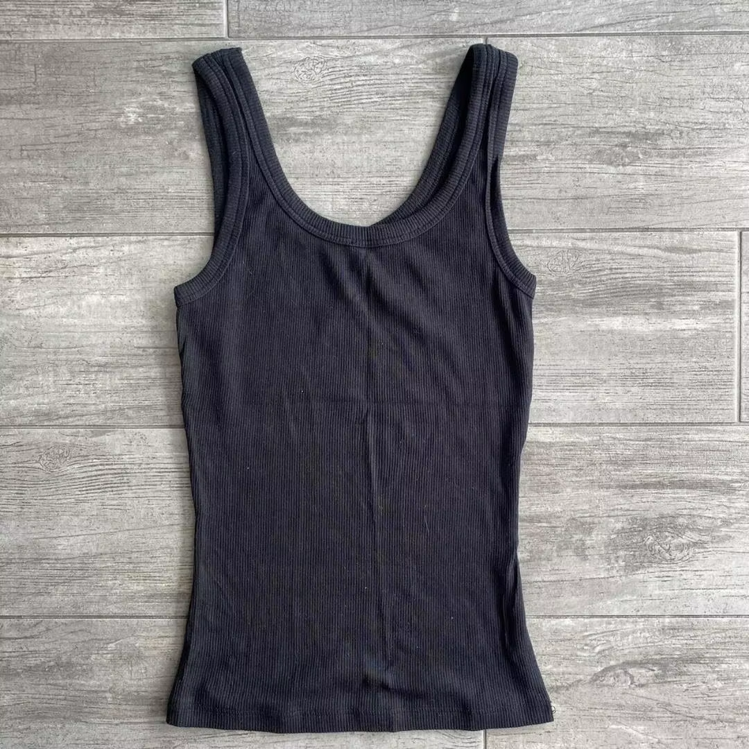 Débardeur Vintage sans manches avec lettres imprimées, haut court de personnalité, Slim, Streetwear,