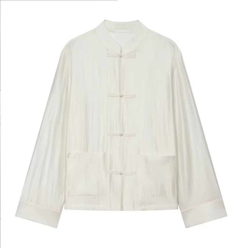 Chemisier Femme 2026 Nouvelle Collection Printemps-Été Sans Manches en Satin avec Nœud Décontracté C