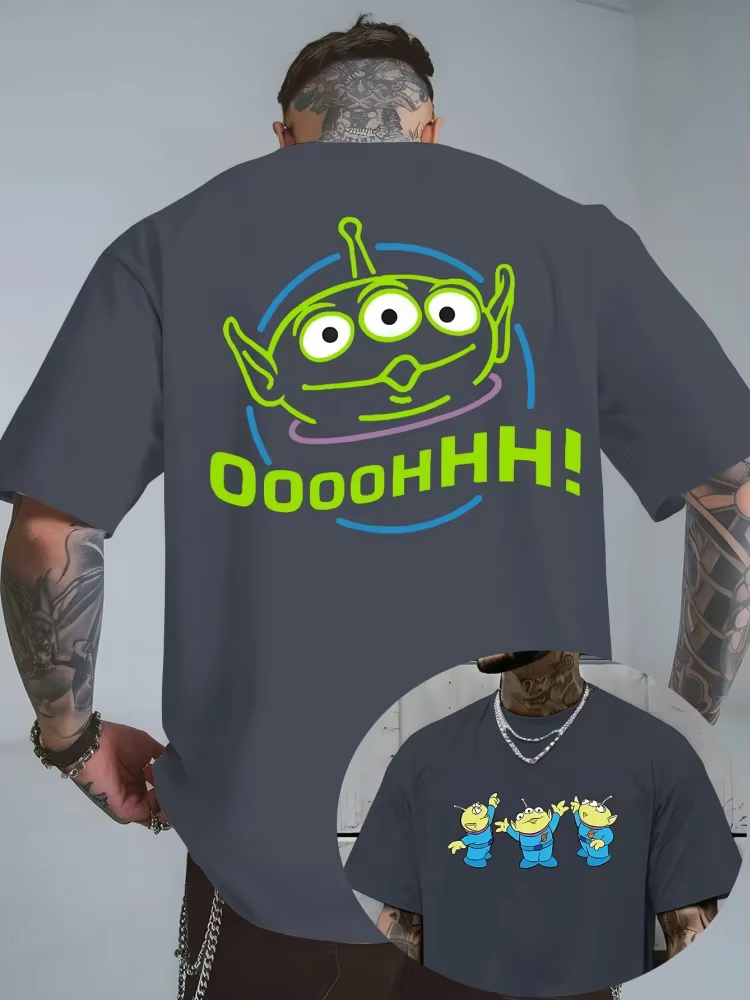 T-shirt imprimé Alien du film d'animation Disney Toy Story 2026, nouvelle tendance estivale pour hom