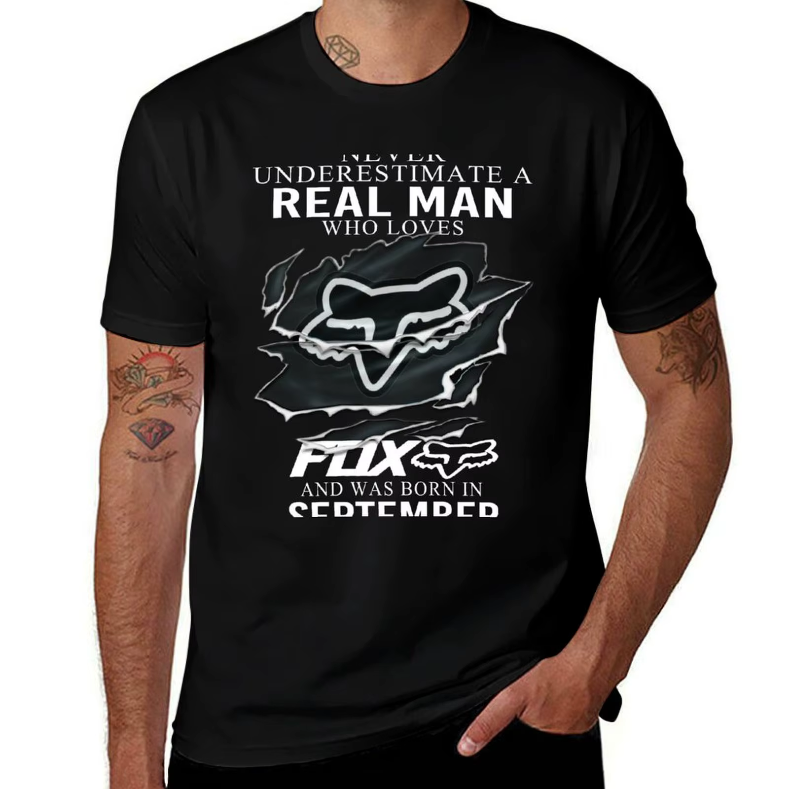 T-shirt Fox Man pour un garçon, vêtements esthétiques, vêtements esthétiques, t-shirts pour hommes, 