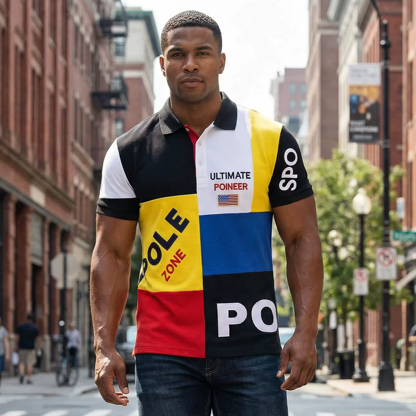 Polo Homme Oversize Classique à Carreaux Été 2026 Manches Courtes Col T-shirt Golf Designer Sport Lo