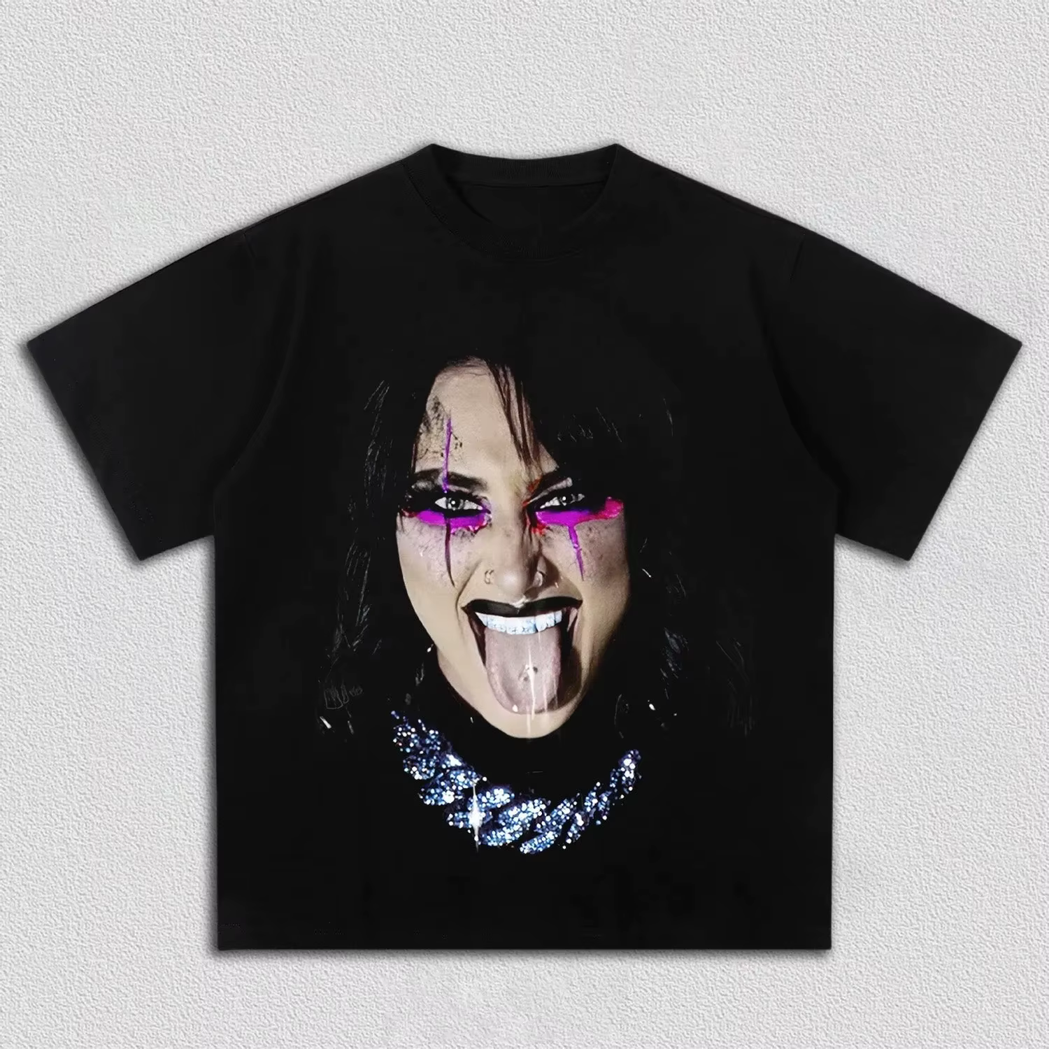 T-Shirt à manches courtes avec image de Portrait de Rhea Ripley pour hommes et femmes, Streetwear dé