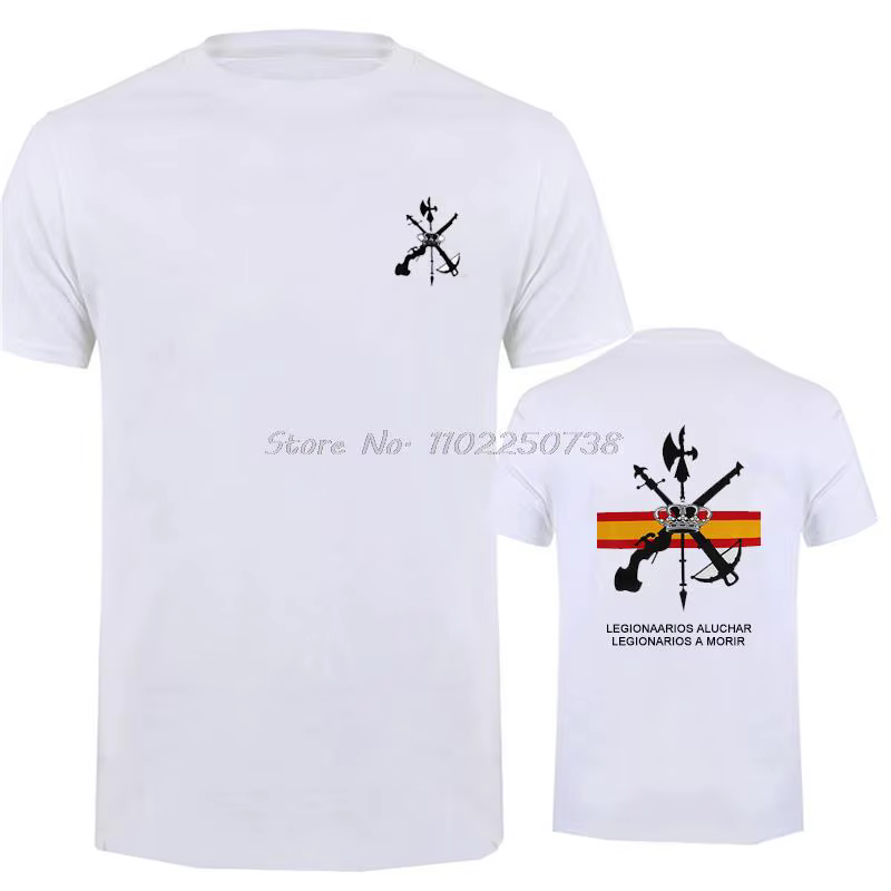 Combat de la Légion, Die de la Légion. Légion Espanola. T-shirt avec emblème de la Légion étrangère 