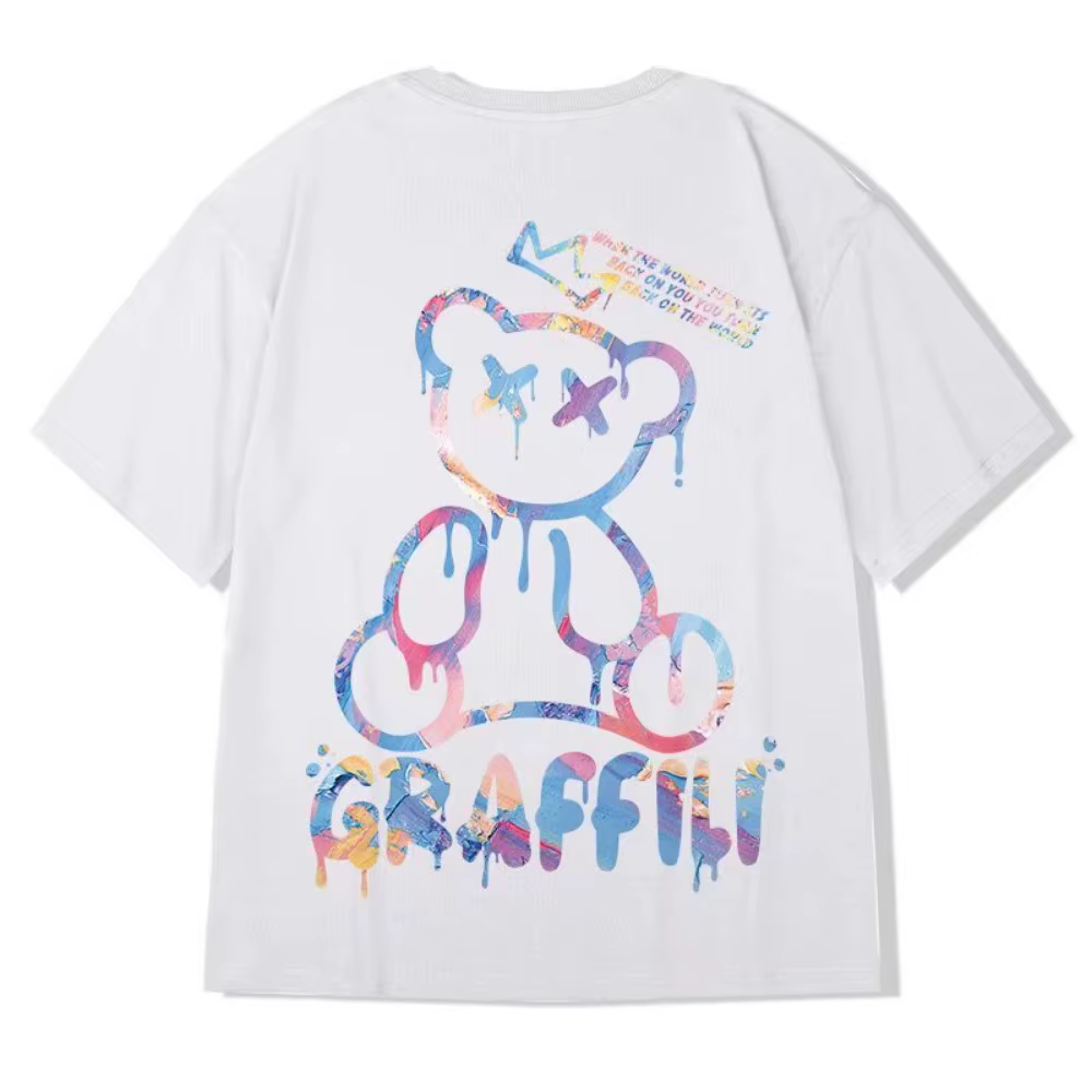 M-8XL t-shirts surdimensionnés nouveau T-shirt coréen ample été élargi col rond décontracté Couple h