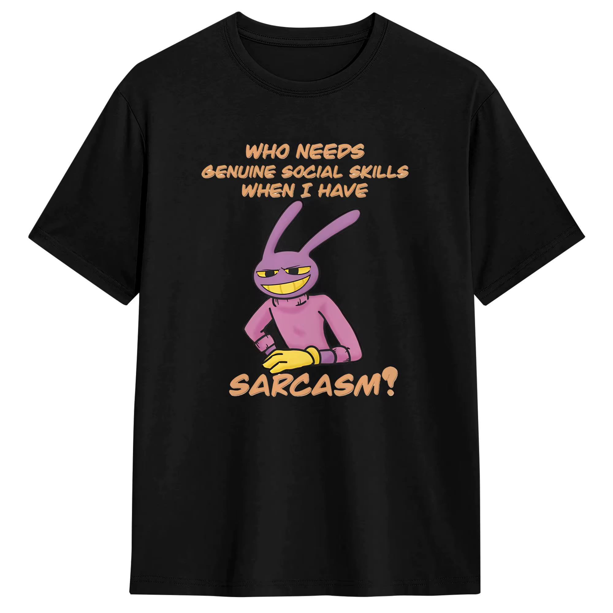 T-shirt Amazing Circus Jax TADC Rabbit, T-shirt de plage à la mode pour homme, en coton, col rond, v