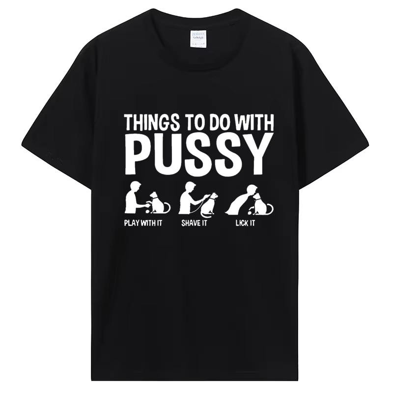 T-shirt drôle unisexe sur le thème du chat! Imprime félines adorables et ludiques qui volent le spec