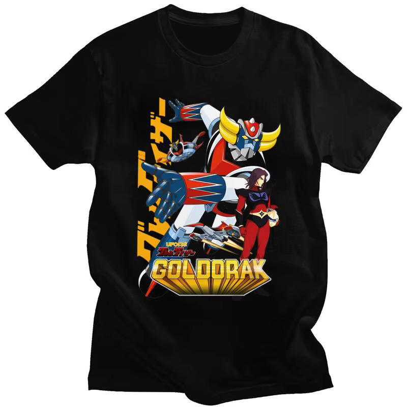 Personnalisé classique Goldrake UFO Robot Grendizer t-shirts hommes Goldorak Anime T-shirt Streetwea