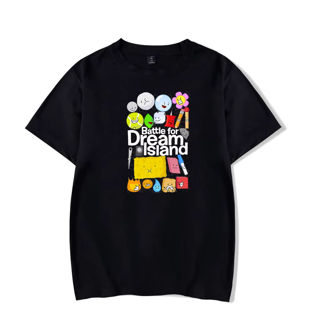 Jacknjellify BFDI bataille pour Dream Island T-Shirt hommes et femmes à manches courtes femmes drôle