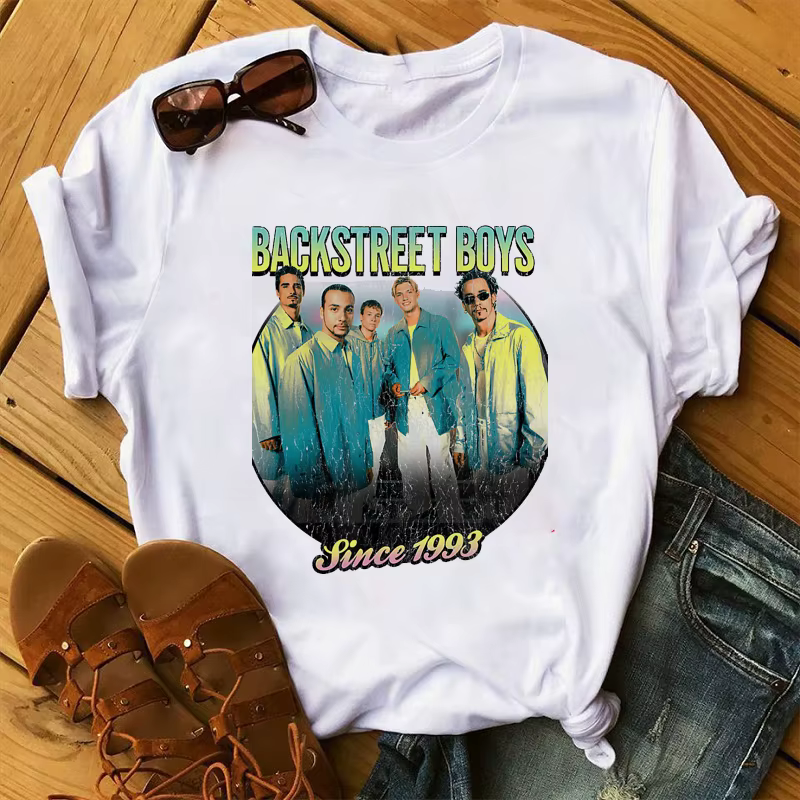 Mode d'été Backstreet Boys World t-shirts femmes unisexe t-shirts Harajuku chemises à manches courte