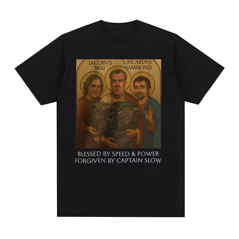 Gear Holy Trinity T-shirt Jeremy Clarkson Hammond May hommage t-shirts la grande vitesse puissance é