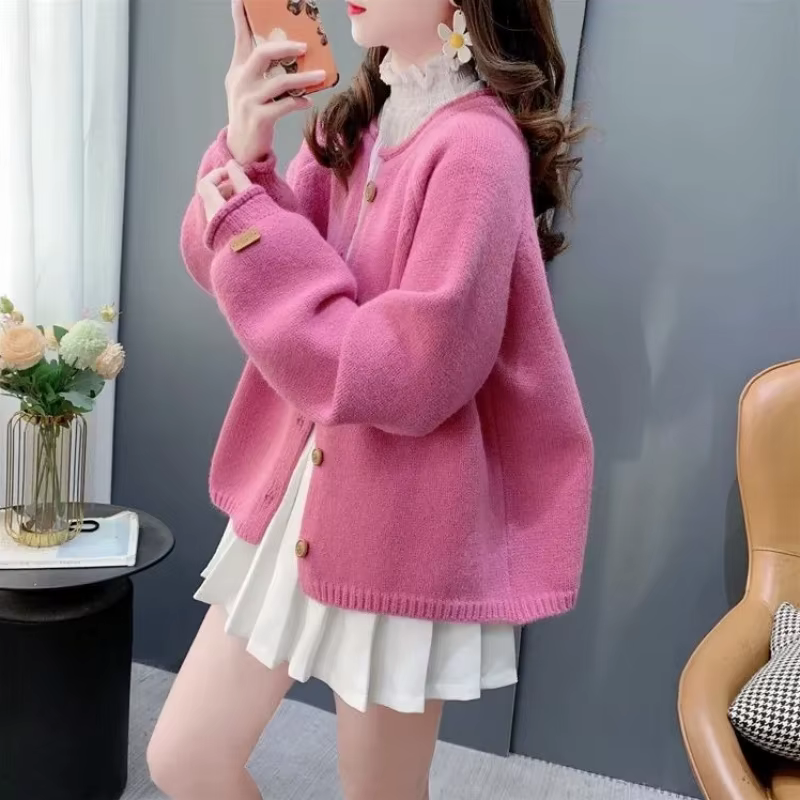 Pull tricoté à col rond pour femme, vêtements bon marché, nouveautés tendance 2025, décontracté, att