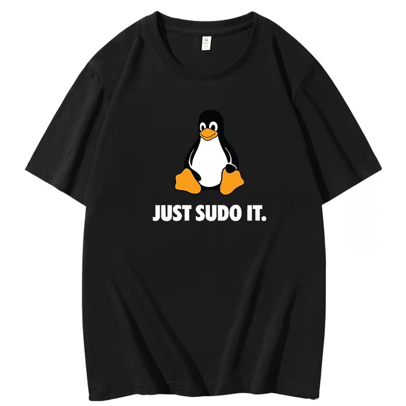 T-shirt pour homme Linux Sailor Suit, motif humoristique de programmeur, imprimé, décontracté, à la 