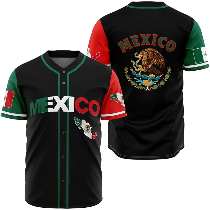 Maillot du Mexique pour hommes, t-shirt pour femmes, haut pour garçons, pour adultes, enfants, paren