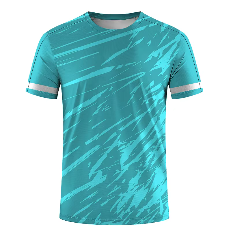 T-shirt à motif d'épissage géométrique coloré pour hommes, Économie de sport College en 3D, Économie