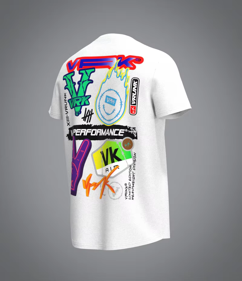 T-shirt VRK d'été pour homme, ample, en maille respirante, à manches courtes et col rond, nouvelle c
