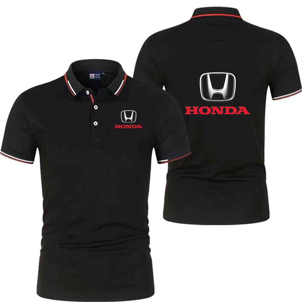 2026 Camiseta Polo Honda Logo Racing Team pour homme, camiseta Polo décontractée à manches courtes d
