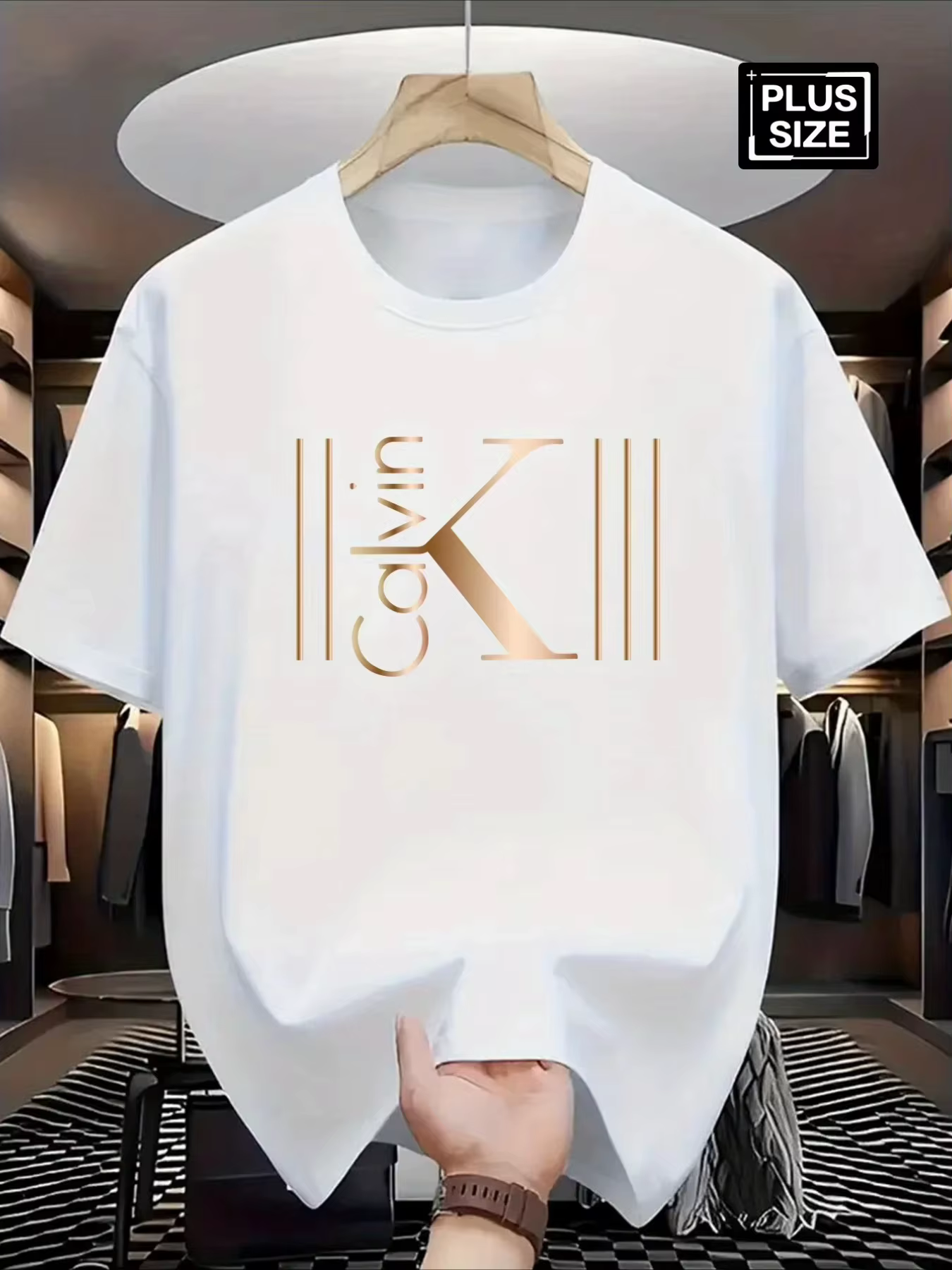 T-shirt de luxe 2026 pour homme, respirant, motif sportif imprimé, décontracté et tendance, manches