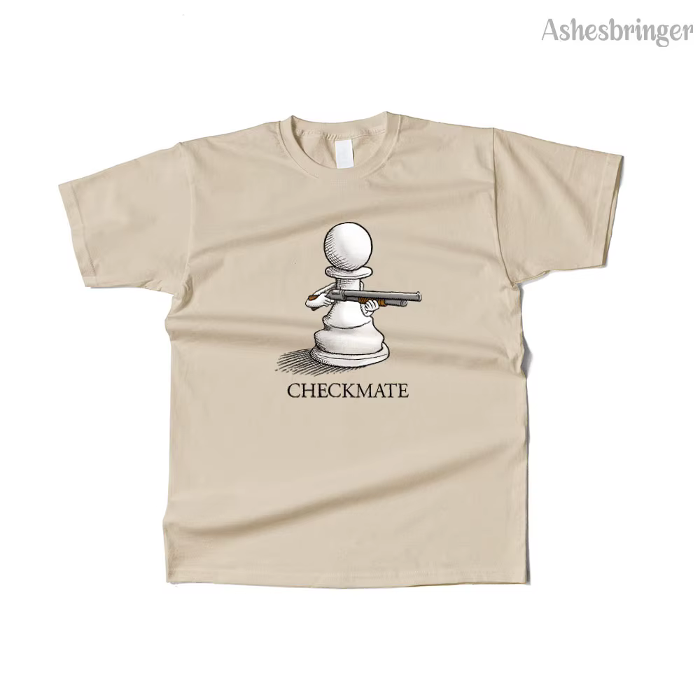 T-shirt humoristique en coton pour hommes et femmes, avec image d'échecs, Style décontracté de rue