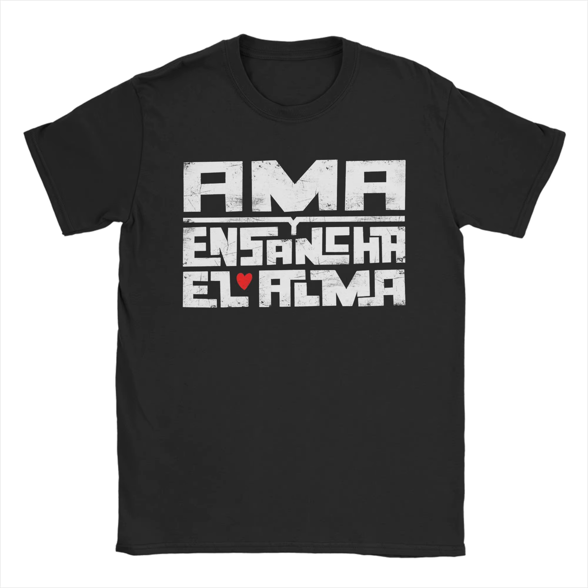Crazy Ama y ensancha el alma EXTREMODURO T-Shirt pour hommes col rond coton t-shirts à manches court