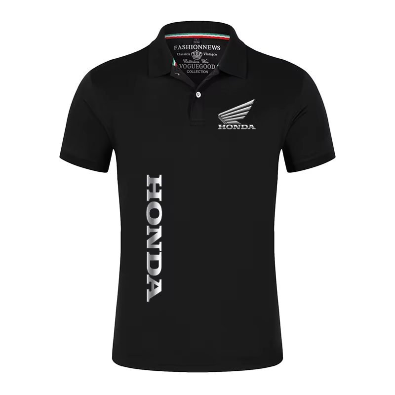 Honda Logo Racing Motorcycle 2025 nouveau Polo pour hommes été revers manches courtes décontracté re