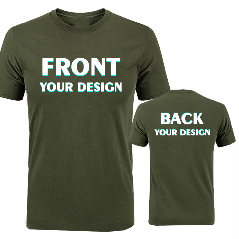 Personnalisé votre propre conception impression T-shirt coton hommes surdimensionné T-shirt bricolag