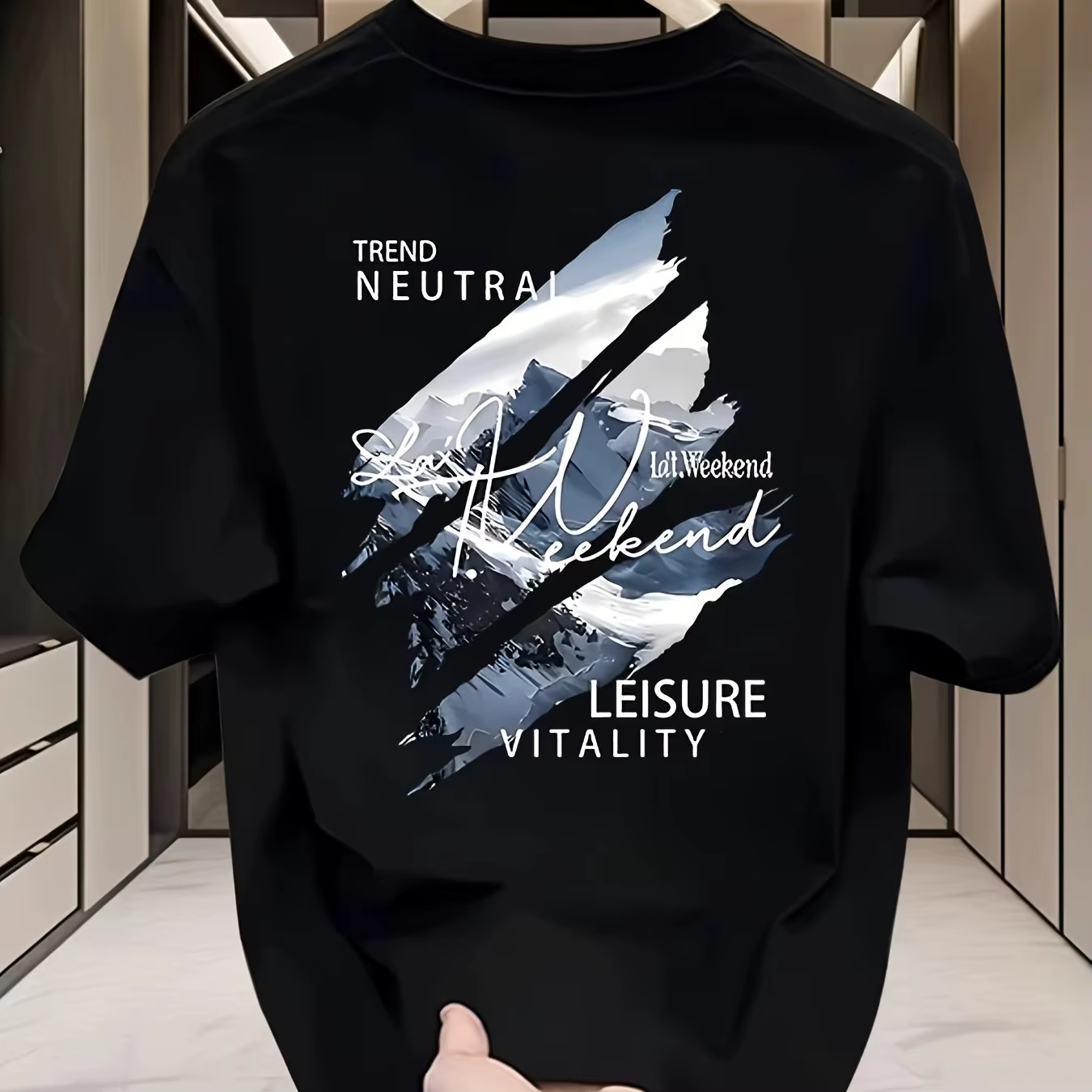 T-shirt décontracté d'été respirant à manches courtes pour homme, idéal pour les sorties en extérieu