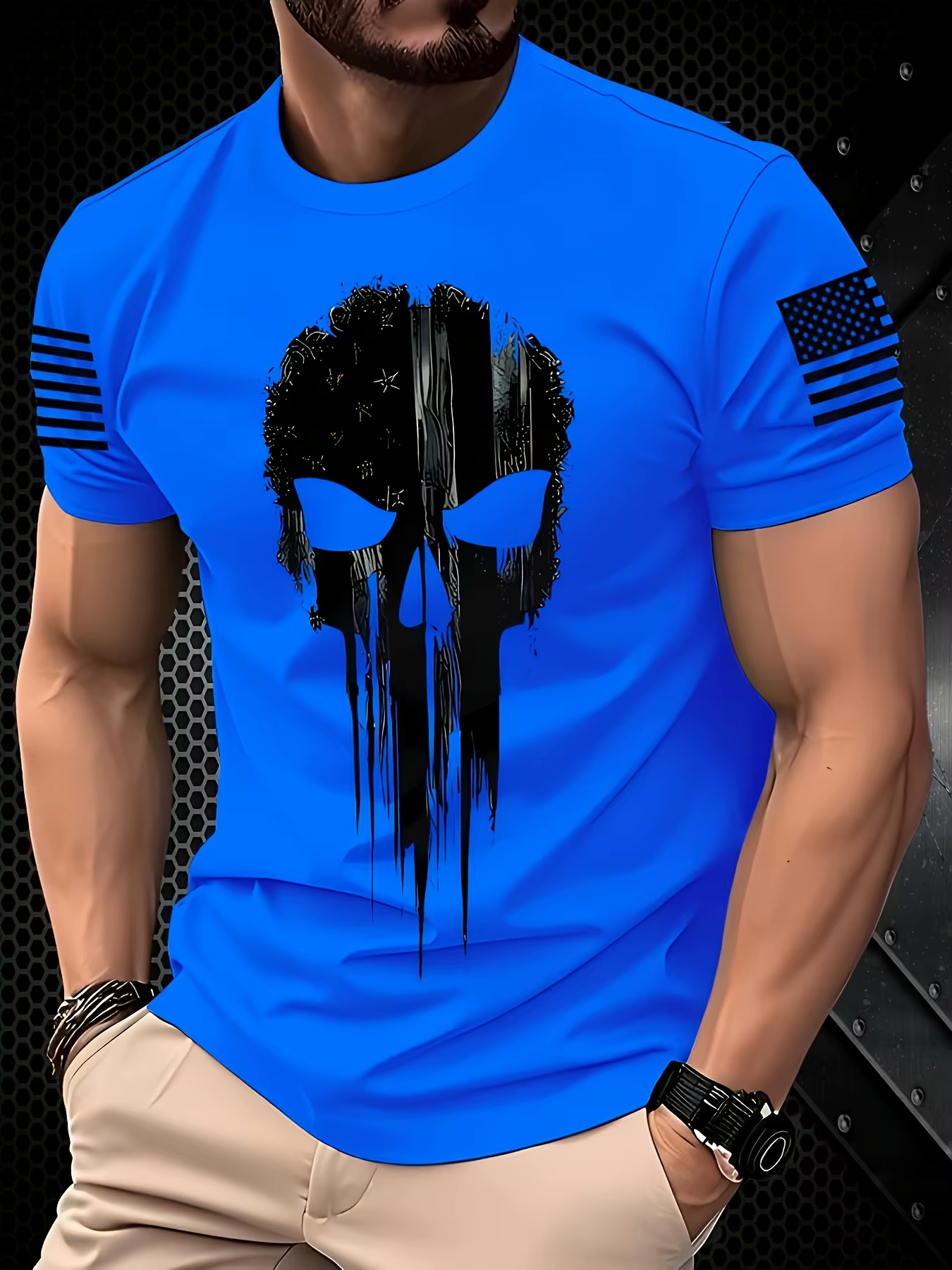 Marvel Punisher T-Shirt homme impression numérique super-héros Anime T-Shirt crâne t-shirts