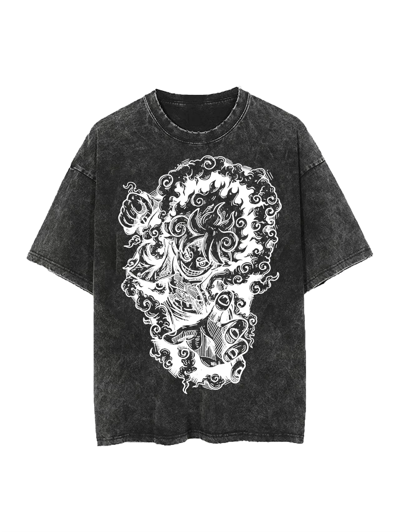 ONE PIECE 2026 Nouveau T-shirt One Piece Gear 5 Bounty Poster Anime avec motif d'illustration de des