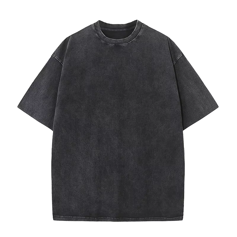 100% coton T-shirt Logo personnalisé tendance de rue T-shirt à manches courtes conception de broderi