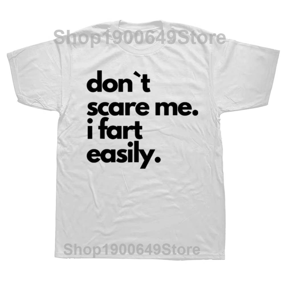 T-shirt manches courtes pour hommes, Streetwear, en coton, humoristique, ne me fait pas, j'ai fait p
