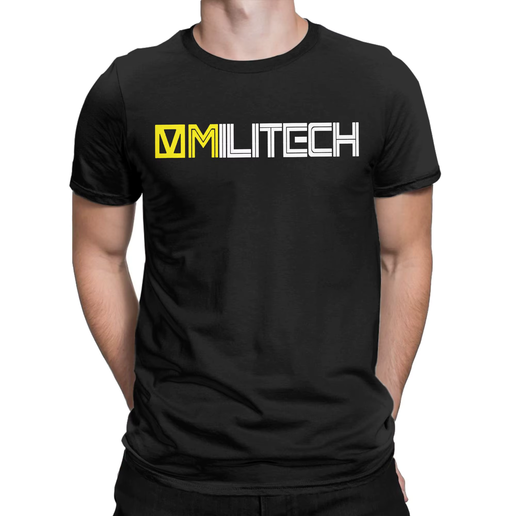 2077 T-Shirt homme pur coton Vintage T-Shirt col rond Cyber Tech Punk jeu t-shirts manches courtes v