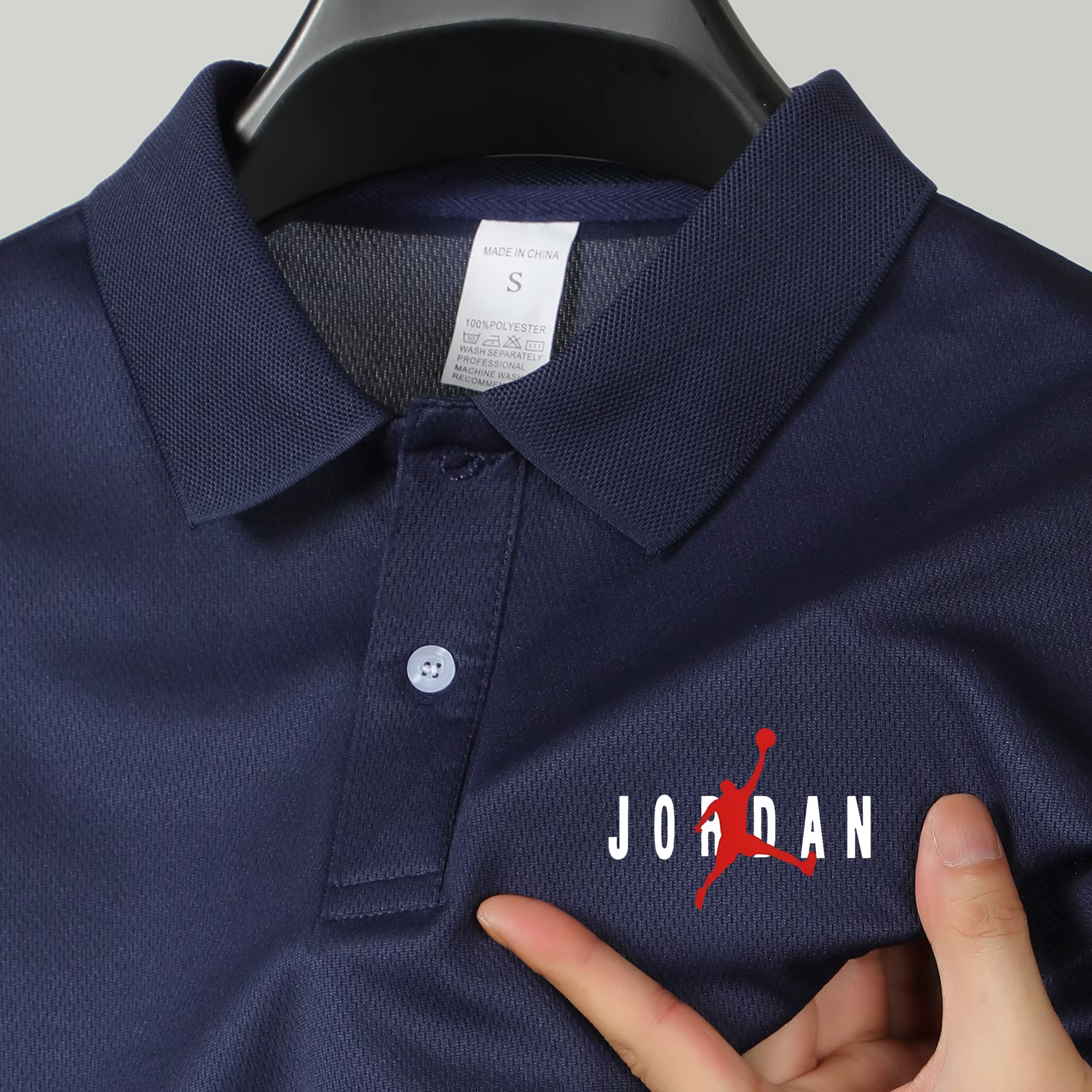 Polo haut de gamme à manches courtes pour homme, imprimé lettres, collection été 2026, respirant, dé