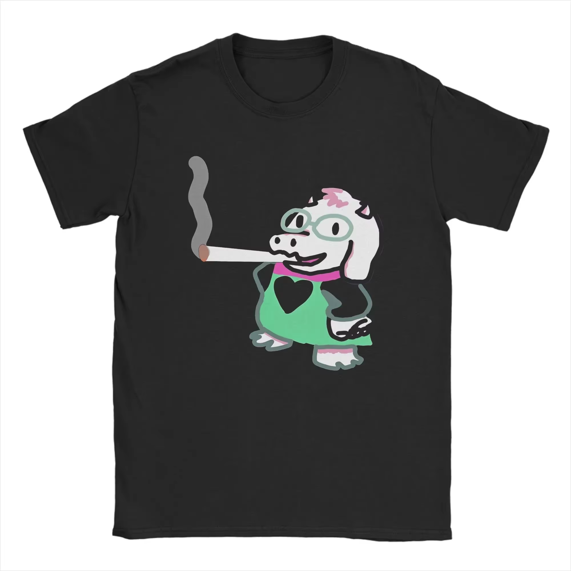 T-shirt de jeu Deltarune Beach Ralsei Blunt pour hommes et femmes, motif Harajuku, manches courtes, 