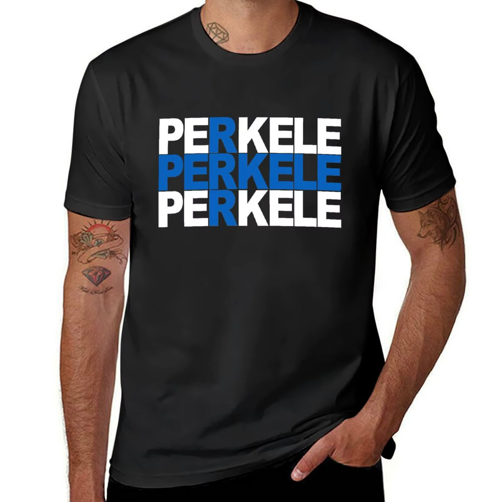 Perkele-T-Shirt Surdimensionné pour Homme, Sweat Surdimensionné