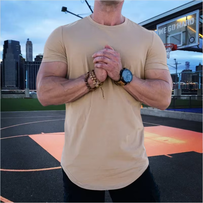 T-shirt de Fitness musculaire T-shirts d'été pour hommes T-shirts d'entraînement à manches courtes T