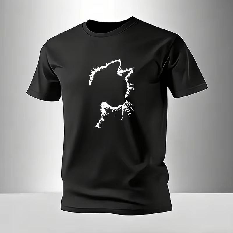 T-shirt imprimé pour hommes, en coton, décontracté, à manches courtes, pour le sport en plein air, l