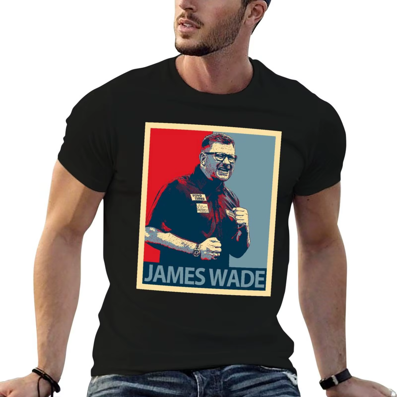 T-shirt James Wade, t-shirts en coton 100% pour homme, t-shirt d'été pour homme, t-shirt de luxe