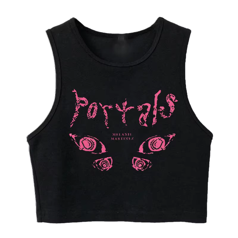 T-shirt court gothique Melanie Martinez pour femme, streetwear, vintage, humoristique, comique