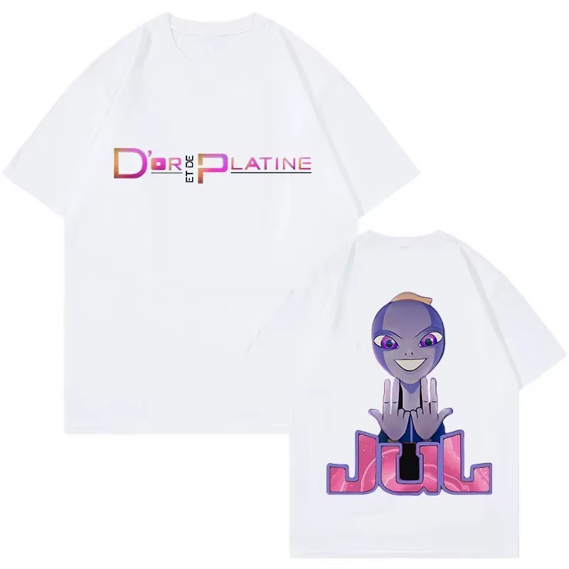 Nouveau T-shirt graphique vintage Rapper Jul pour hommes et femmes, T-shirt Hip-hop tendance, T-shir