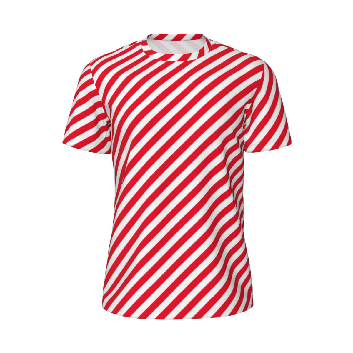 T-shirt de gymnastique elfe de Noël pour hommes, rouge, rayé, tendance, Y2K, décontracté, plage, man