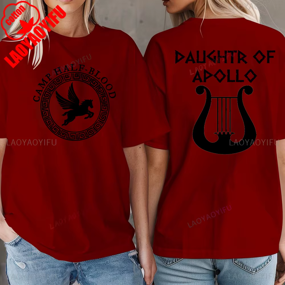 Camp demi-sang mythologie grecque fille graphique t-shirts été femme homme mode décontracté extérieu