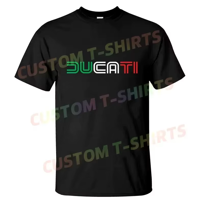 T-shirt décontracté 2026, nouvelle édition limitée, classique rétro, logo Ducatis Corse, t-shirt gra